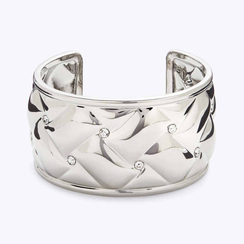 Kurt Geiger Metal Matlasat Xl Bracelet Argintii | MTQT1222