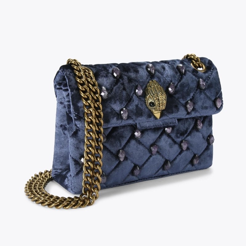 Kurt Geiger Mini Crystal Kensington Albastri Inchis | JLHB5319