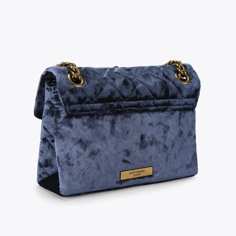 Kurt Geiger Mini Crystal Kensington Albastri Inchis | JLHB5319