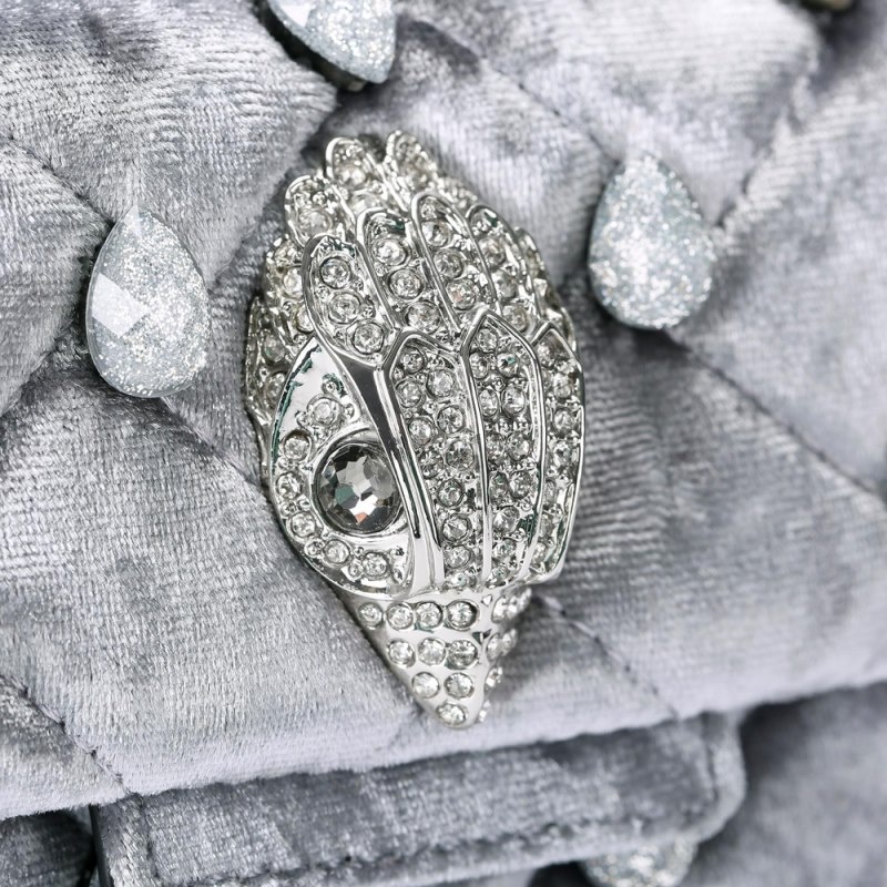 Kurt Geiger Mini Crystal Kensington Gri | BIOX9409