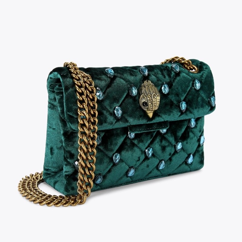 Kurt Geiger Mini Crystal Kensington Verzi Inchis | VIBO4019