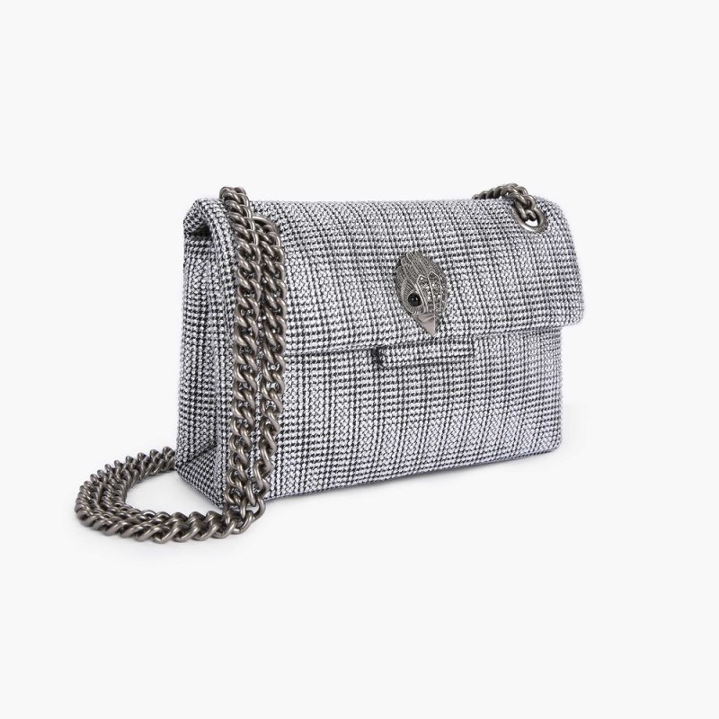 Kurt Geiger Mini Fabric Kensington Argintii | YFRL3104