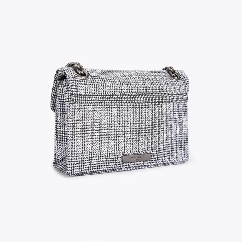 Kurt Geiger Mini Fabric Kensington Argintii | YFRL3104