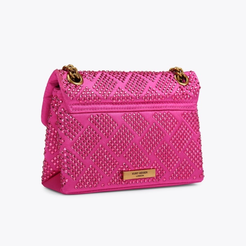 Kurt Geiger Mini Fabric Kensington Fushia | QQAD4207