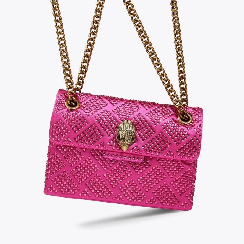Kurt Geiger Mini Fabric Kensington Fushia | QQAD4207