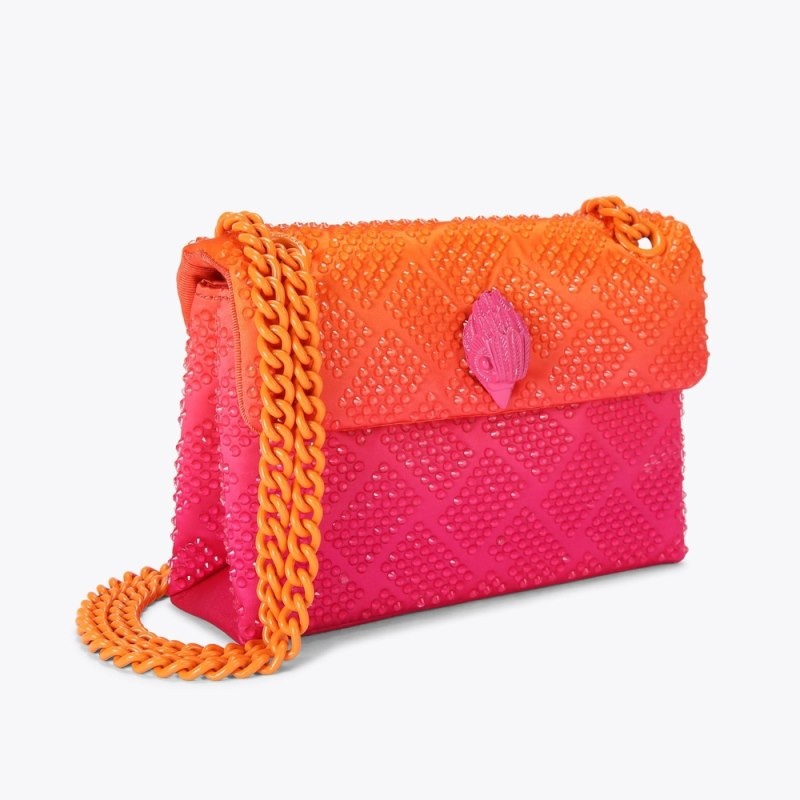 Kurt Geiger Mini Fabric Kensington Fushia | GGKW7943