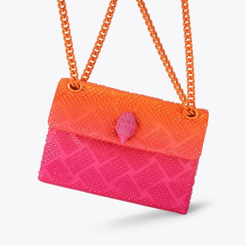 Kurt Geiger Mini Fabric Kensington Fushia | GGKW7943