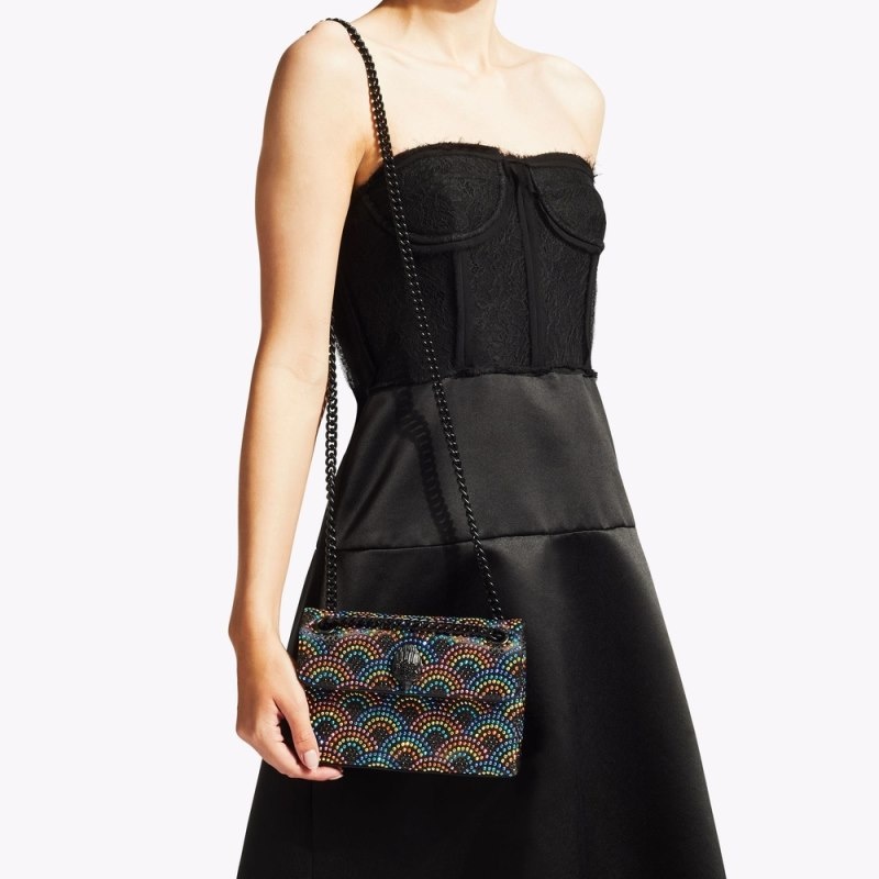 Kurt Geiger Mini Fabric Kensington Negrii | QFQL0360