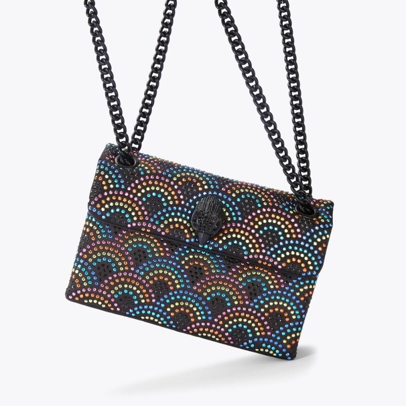 Kurt Geiger Mini Fabric Kensington Negrii | QFQL0360