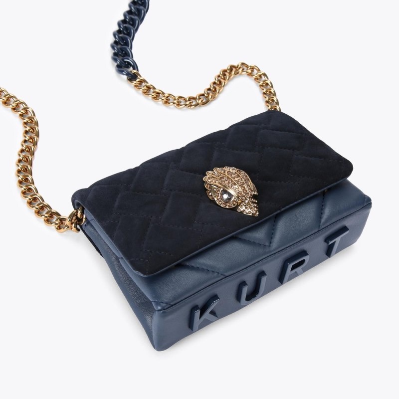 Kurt Geiger Mini Kensington Kurt Albastri Inchis | AWUF1757