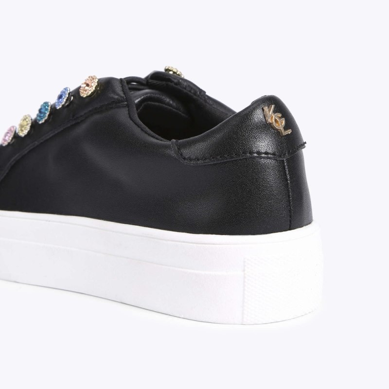Kurt Geiger Mini Liviah Sneaker Negrii | DTYQ3981