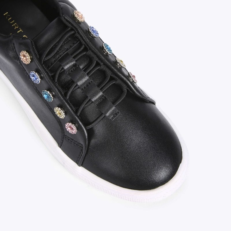 Kurt Geiger Mini Liviah Sneaker Negrii | DTYQ3981