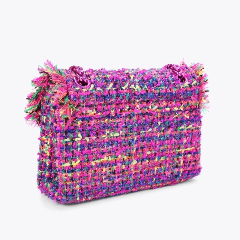 Kurt Geiger Mini Tweed Kensington Fushia | WVFH7776