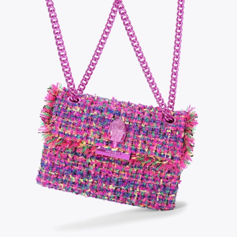Kurt Geiger Mini Tweed Kensington Fushia | WVFH7776