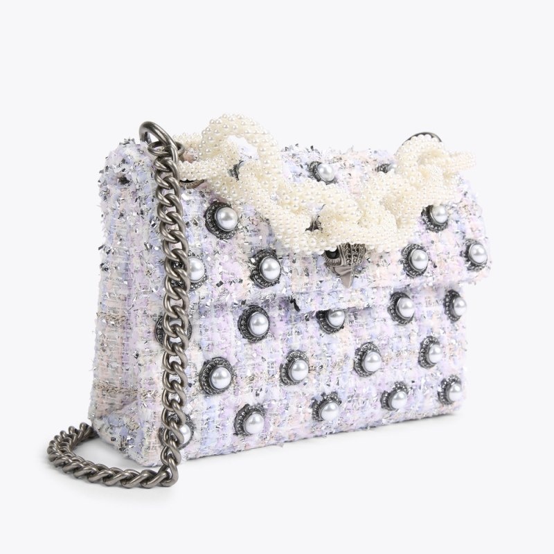 Kurt Geiger Mini Tweed Kensington Lilac | PKEA8486