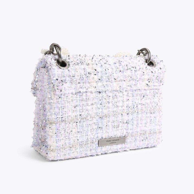 Kurt Geiger Mini Tweed Kensington Lilac | PKEA8486
