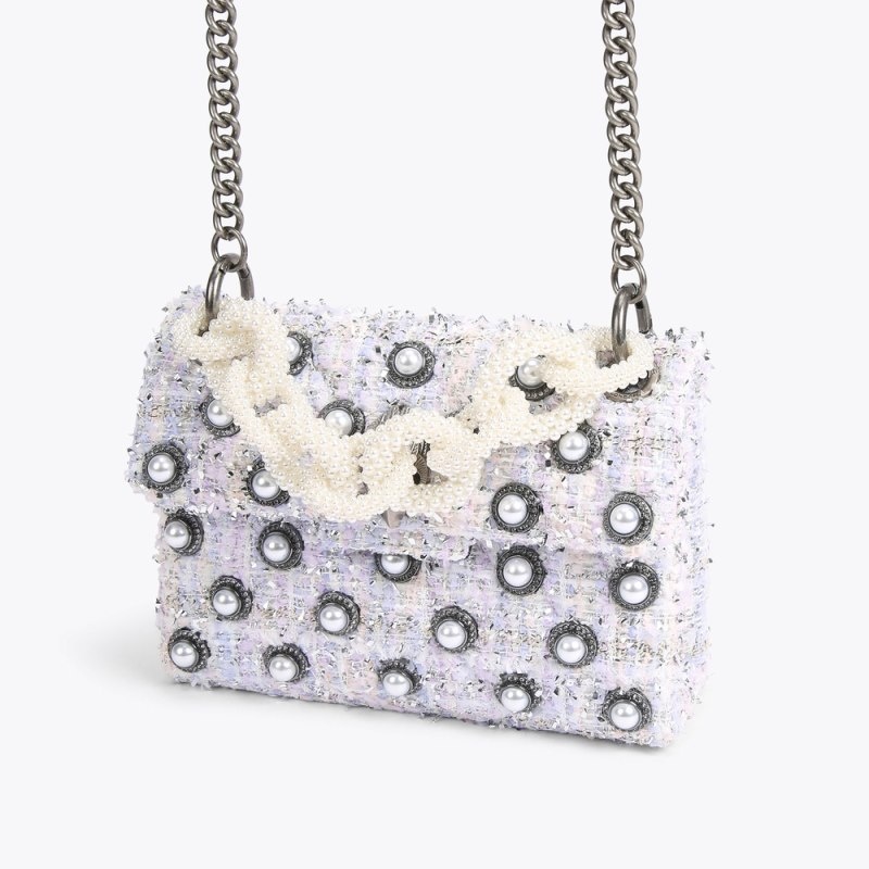Kurt Geiger Mini Tweed Kensington Lilac | PKEA8486