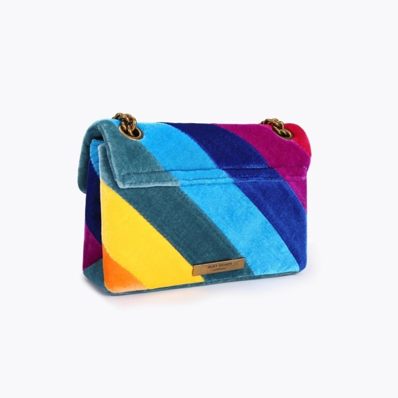 Kurt Geiger Mini Velvet Kensington Colorati | OKBP4949