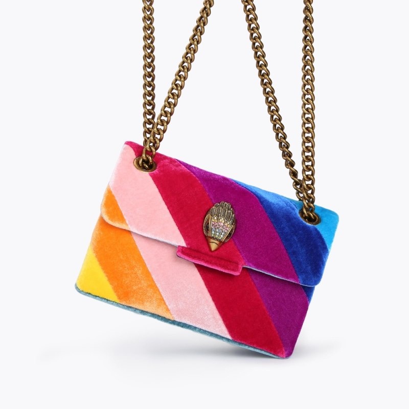 Kurt Geiger Mini Velvet Kensington Colorati | OKBP4949