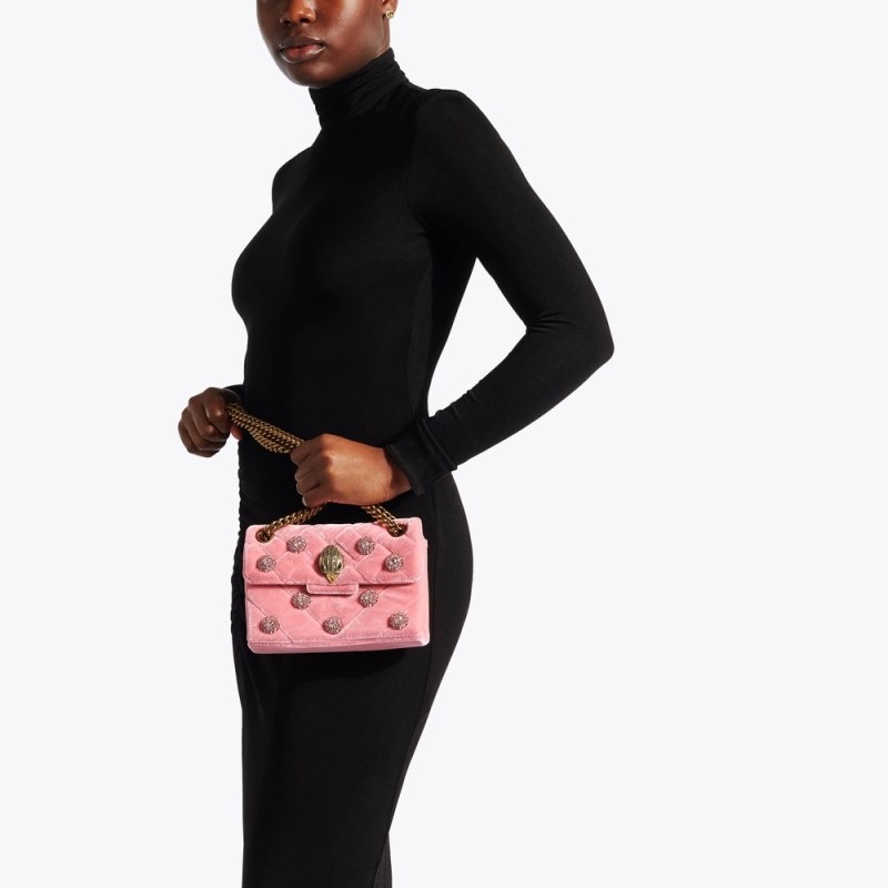 Kurt Geiger Mini Velvet Kensington Roz | WQUT8694