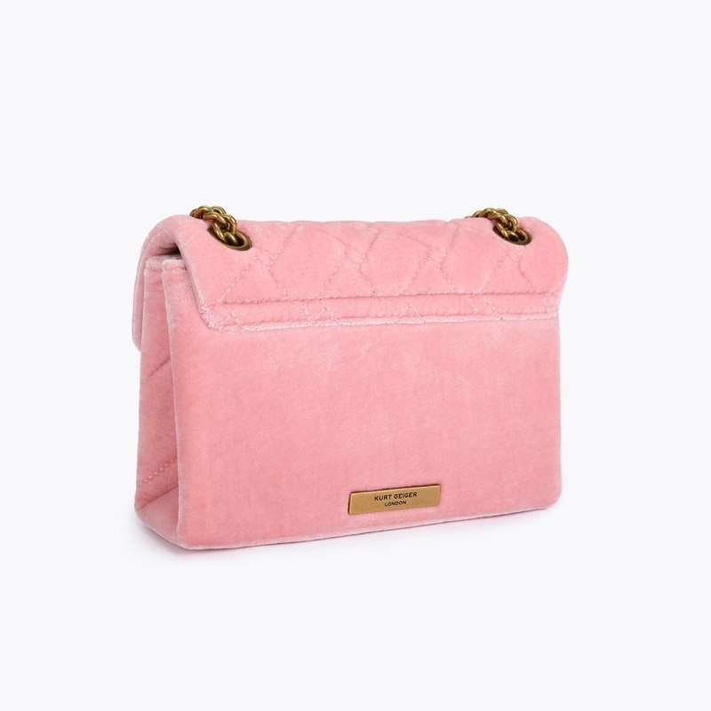 Kurt Geiger Mini Velvet Kensington Roz | WQUT8694