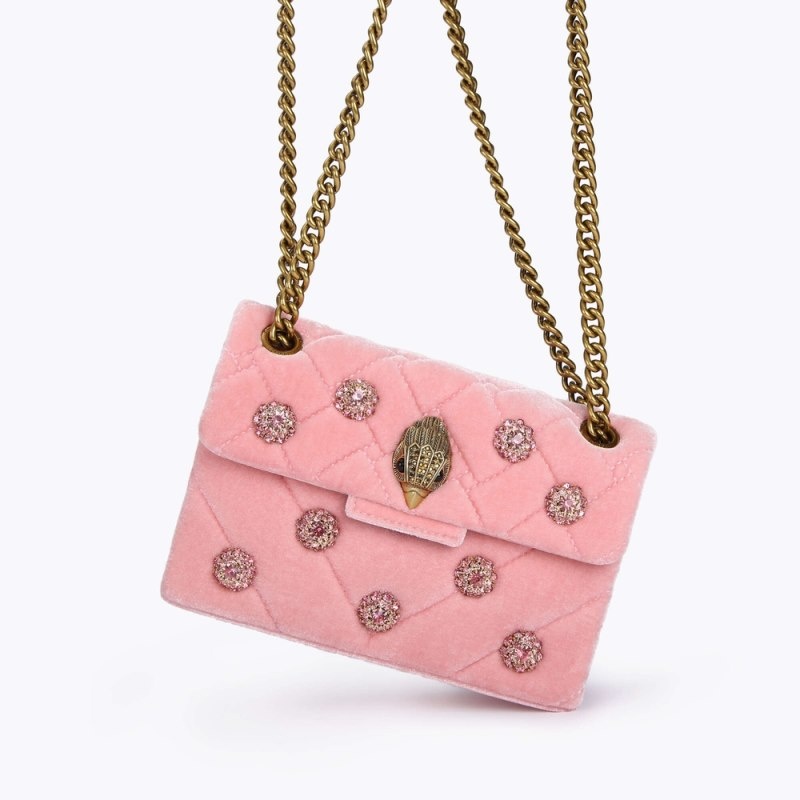 Kurt Geiger Mini Velvet Kensington Roz | WQUT8694