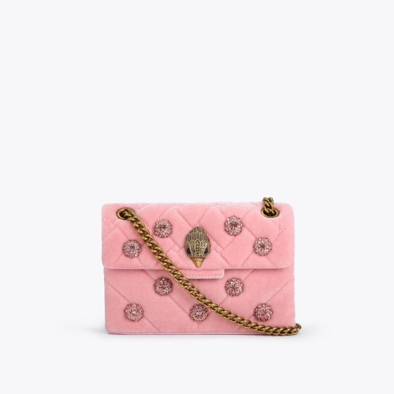 Kurt Geiger Mini Velvet Kensington Roz | WQUT8694