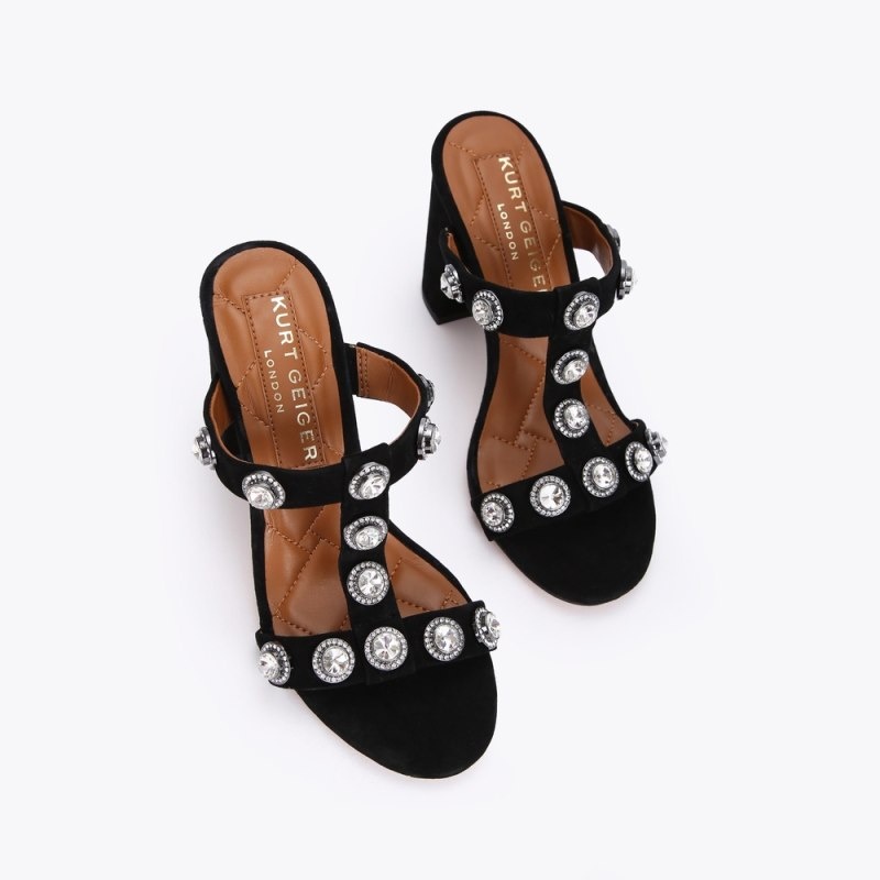 Kurt Geiger Octavia Block Mule Negrii | AJPX6042