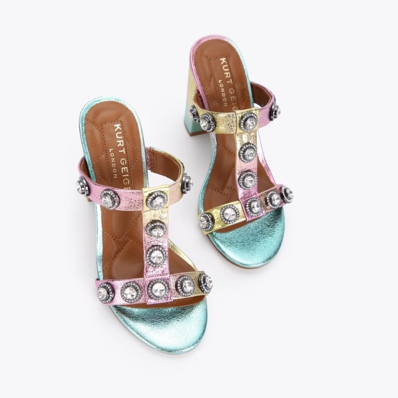 Kurt Geiger Octavia Block Mule Roz | VYBM5089