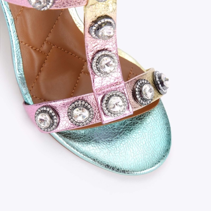 Kurt Geiger Octavia Block Mule Roz | VYBM5089