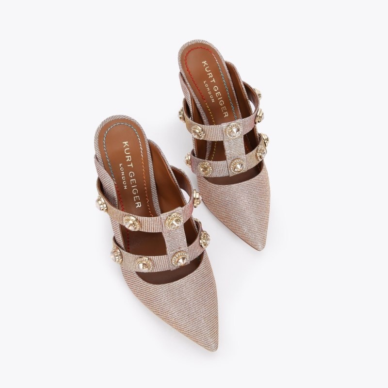 Kurt Geiger Octavia Mule Aurii | JRAJ7338