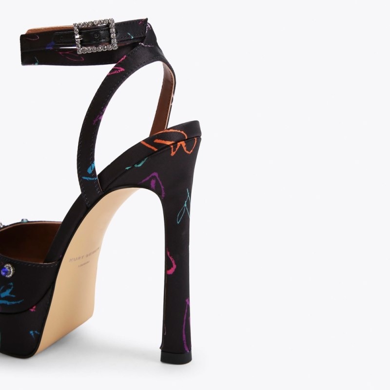 Kurt Geiger Octavia Platforma Negrii | HWUF2174