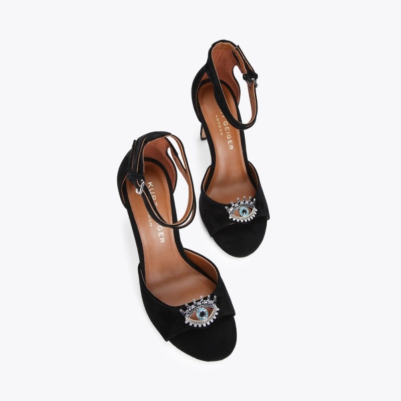 Kurt Geiger Olive Eye Sandal Negrii | PBQG0251