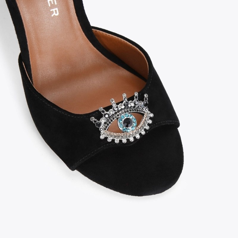Kurt Geiger Olive Eye Sandal Negrii | PBQG0251