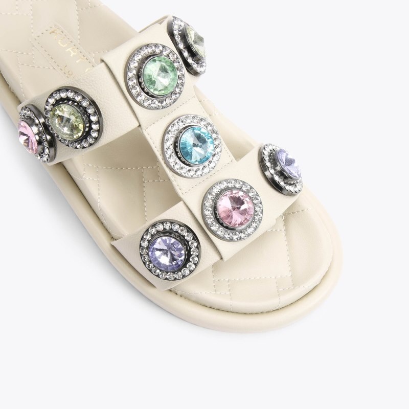 Kurt Geiger Orson Crystal Bone | UFWC3002
