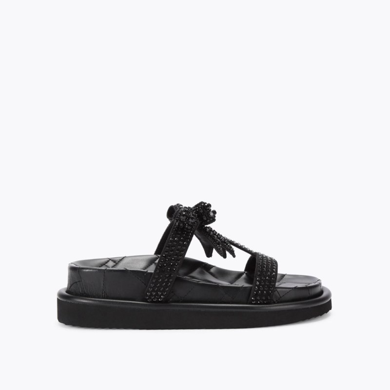 Kurt Geiger Orson Drench Bow Negrii | GJYP4878
