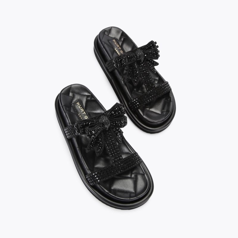 Kurt Geiger Orson Drench Bow Negrii | GJYP4878