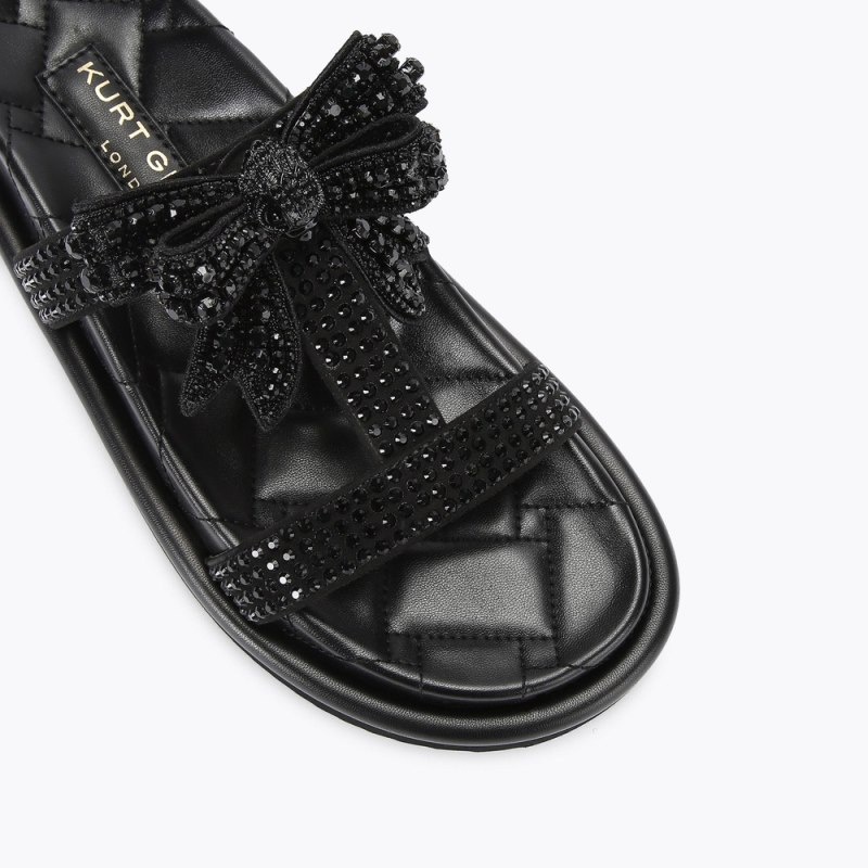 Kurt Geiger Orson Drench Bow Negrii | GJYP4878