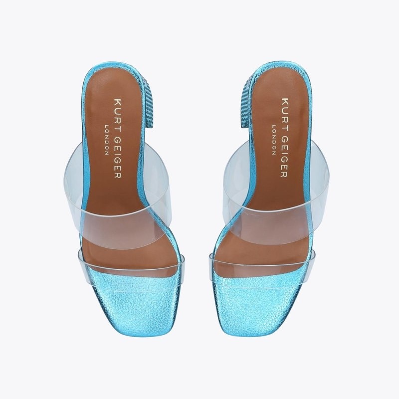 Kurt Geiger Party Block Sandal Albastri | JXFC3581
