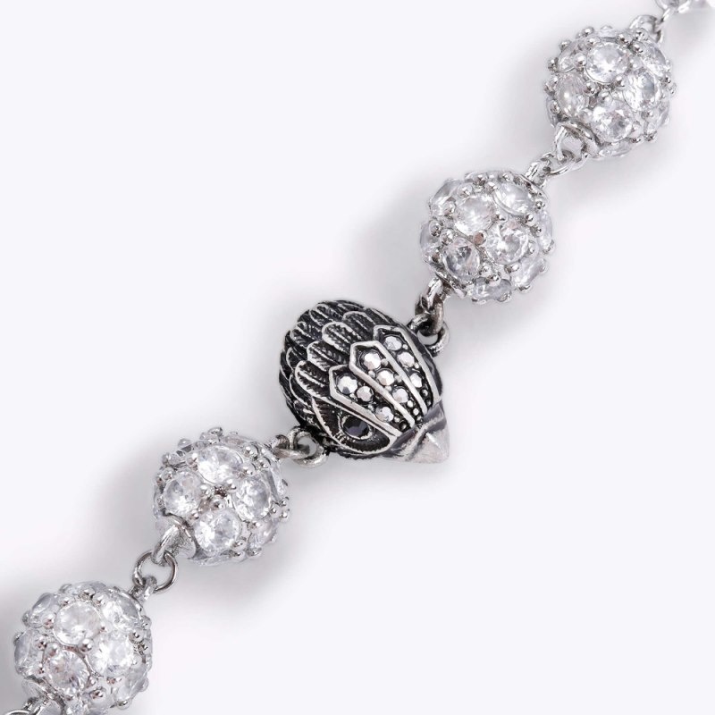 Kurt Geiger Pave Ball Bracelet Argintii | GAJE1384
