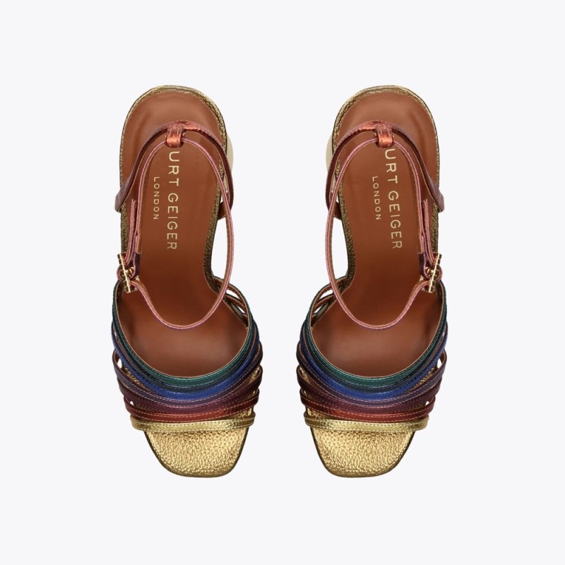 Kurt Geiger Pierra Platforma Colorati | VRNJ3661