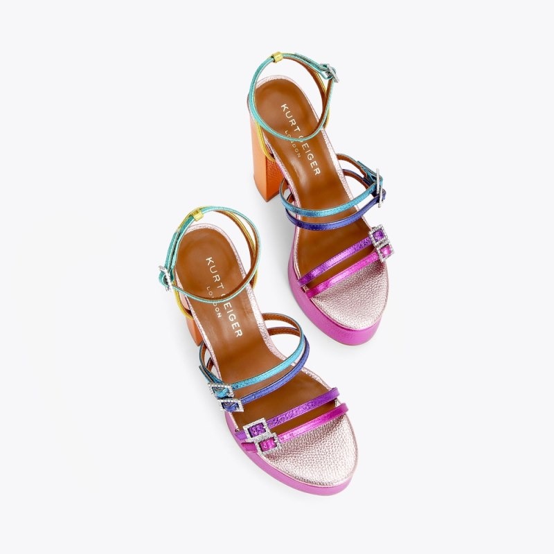 Kurt Geiger Pierra Platforma Heel Colorati | VDAS3415