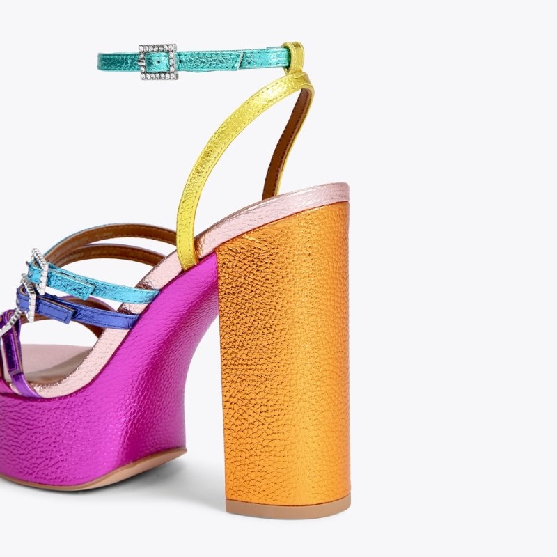 Kurt Geiger Pierra Platforma Heel Colorati | VDAS3415