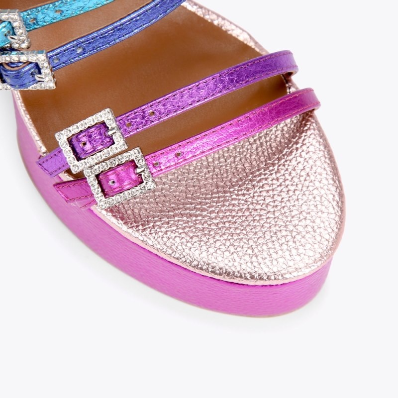 Kurt Geiger Pierra Platforma Heel Colorati | VDAS3415