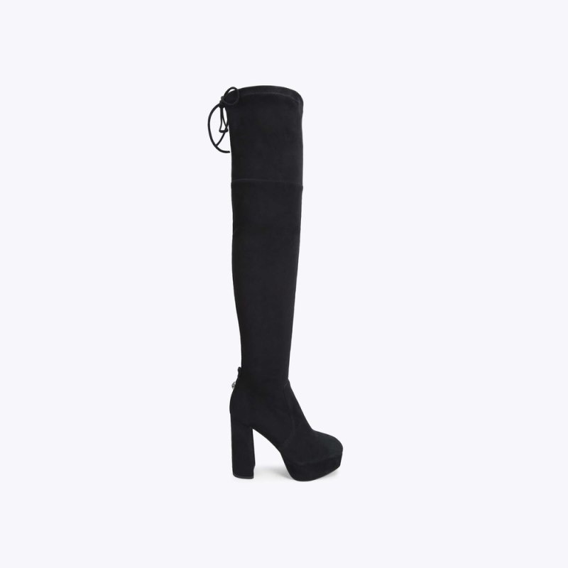Kurt Geiger Pierra Platforma Over The Knee Negrii | VPSF8096