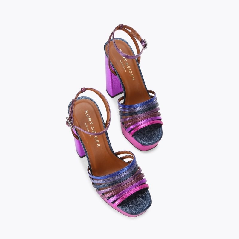 Kurt Geiger Pierra Platforma Sandal Violet | WMUW6085
