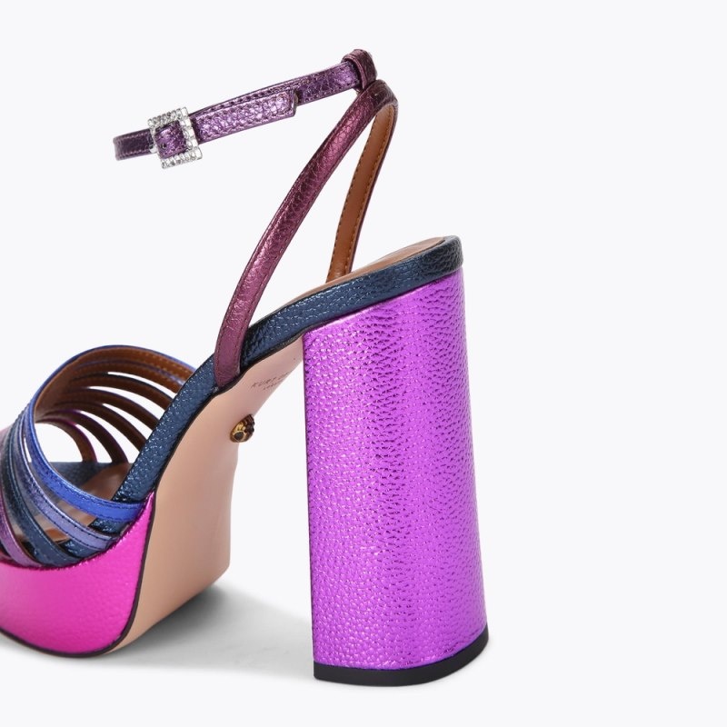 Kurt Geiger Pierra Platforma Sandal Violet | WMUW6085