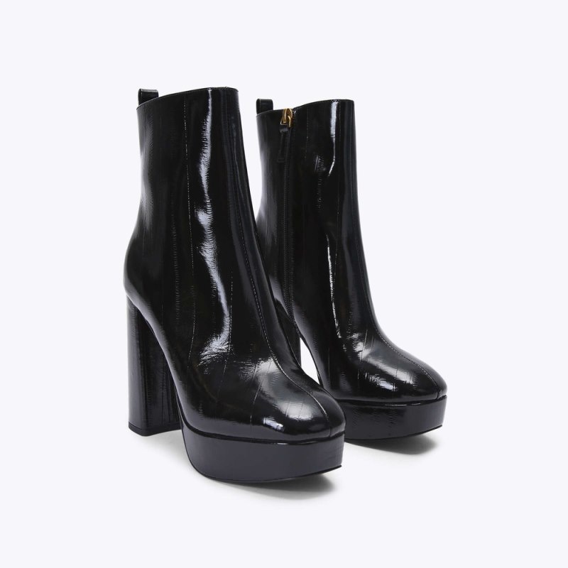 Kurt Geiger Pierra Platformie Negrii | HKGJ7346