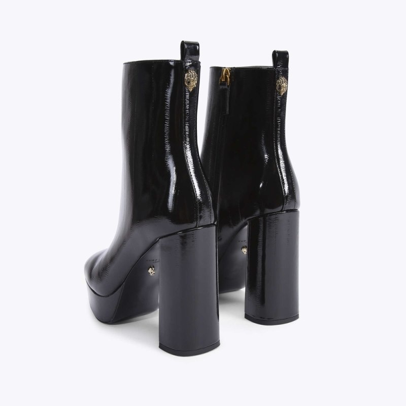 Kurt Geiger Pierra Platformie Negrii | HKGJ7346