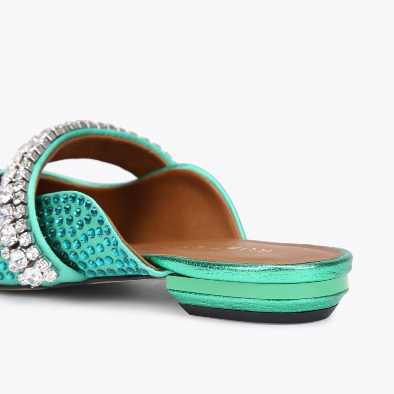 Kurt Geiger Princely Plati Turcoaz | YKAV3317